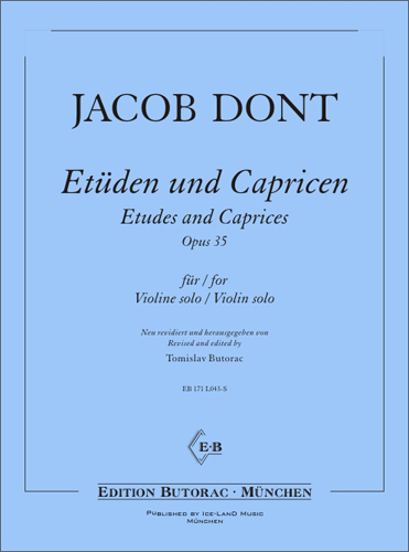 Cover - Jacob Dont, Etden und Capricen op. 35